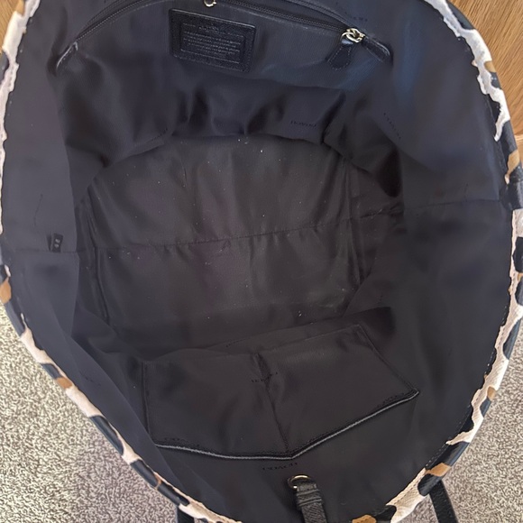 Coach Leopard-Print Tote in Black and Tan . - Picture 16 of 16